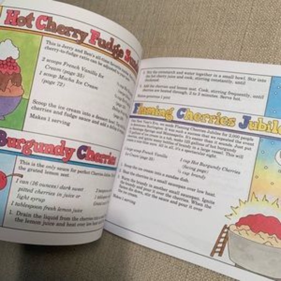 Ben & Jerry’s Homemade Ice Cream & Dessert Book - Paperback - Easy To Read - Picture 3 of 6